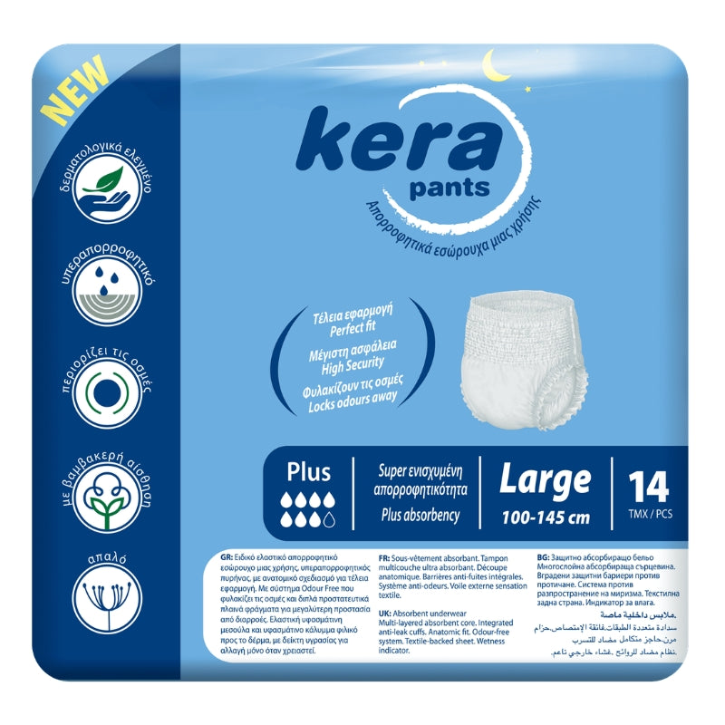 Kera Pants Plus - Slip absorbant - 14 pièces