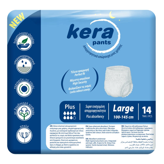 Kera Pants Plus - Slip absorbant - 14 pièces
