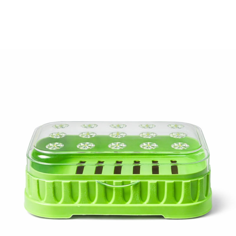 Boîte porte-savon avec couvercle transparent