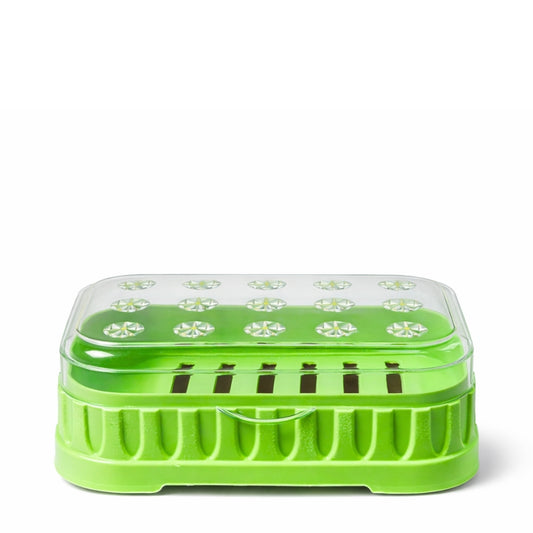 Boîte porte-savon avec couvercle transparent