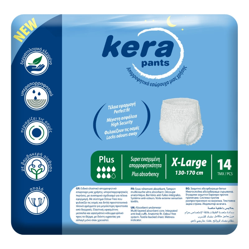 Kera Pants Plus - Slip absorbant - 14 pièces