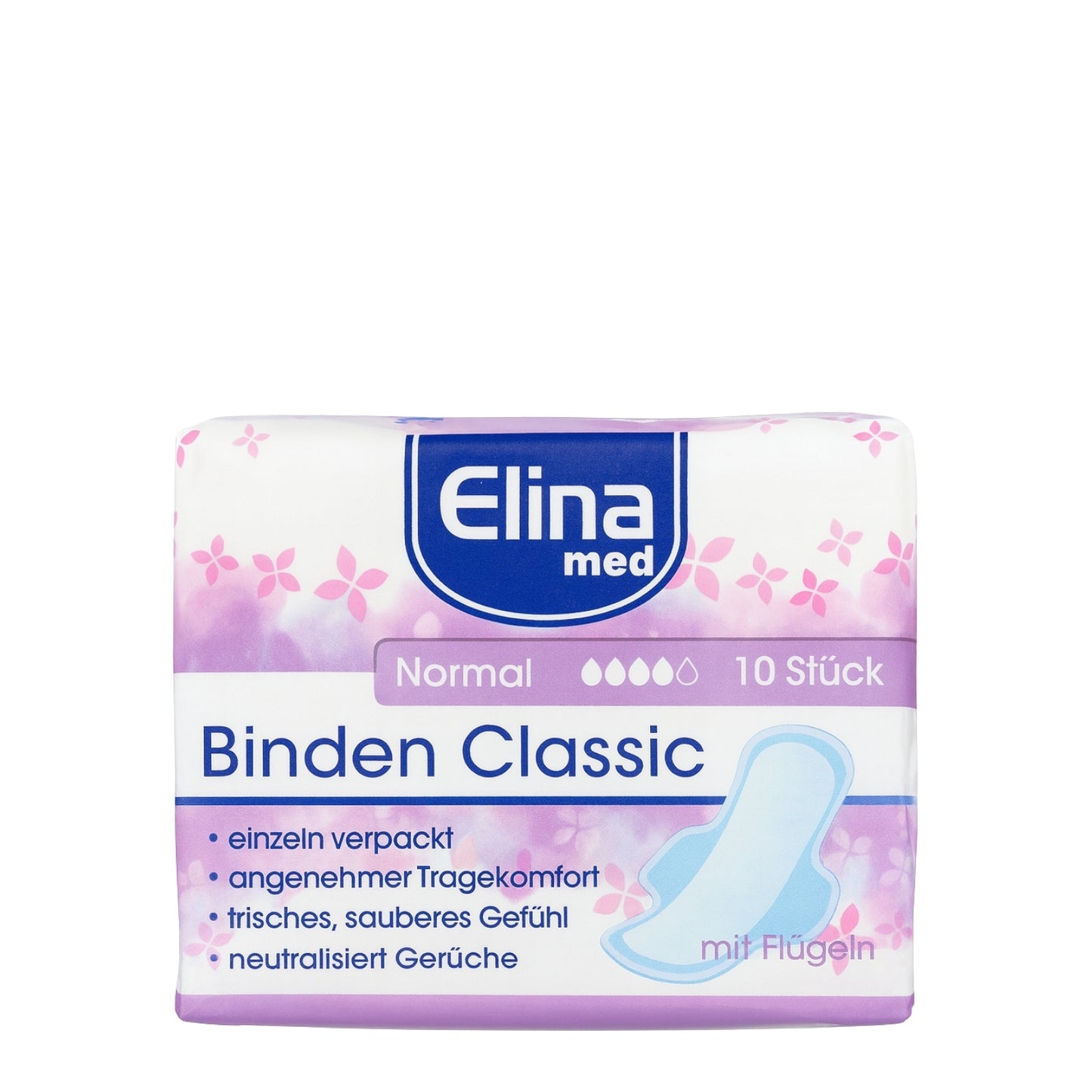 Serviettes hygiénique Elina Med avec ailettes (x10)