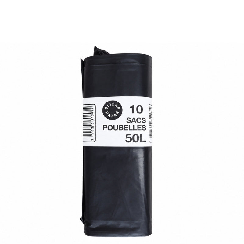 Sacs poubelle 50 L - rouleau de 10