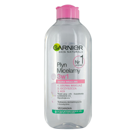Eau Micellaire Garnier Skin Naturals 3-en-1 Peau Sensible - 400ml