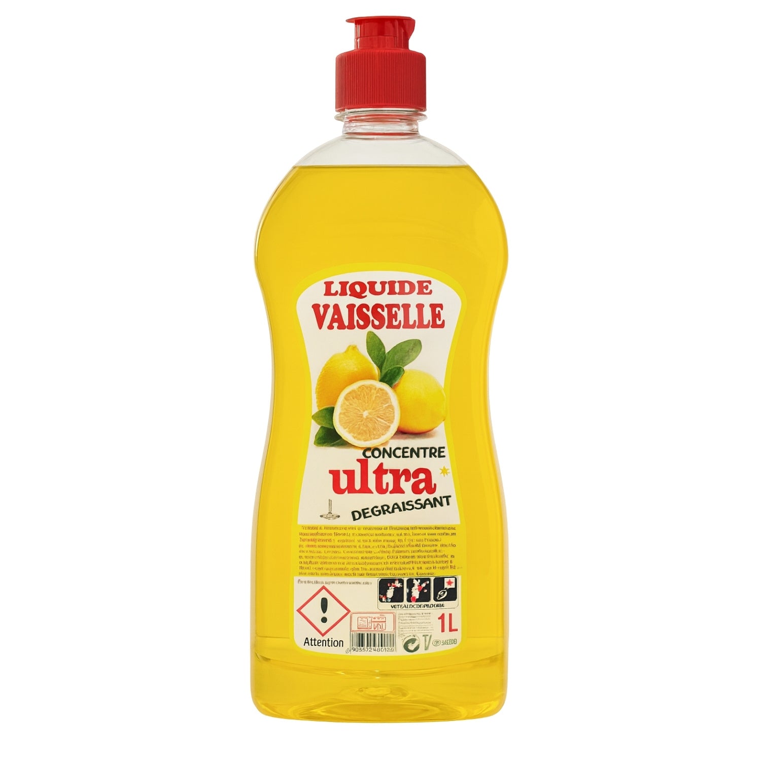 Liquide vaisselle concentré Ultra dégraissant - 1L
