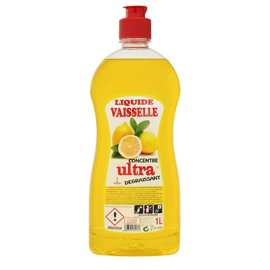 Liquide vaisselle concentré Ultra dégraissant - 1L